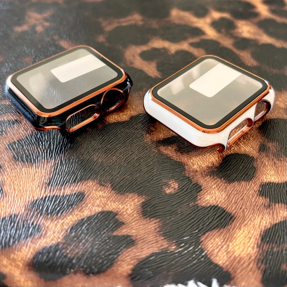 Black and White Smartwatch Cases- Set of 2 / 38MM